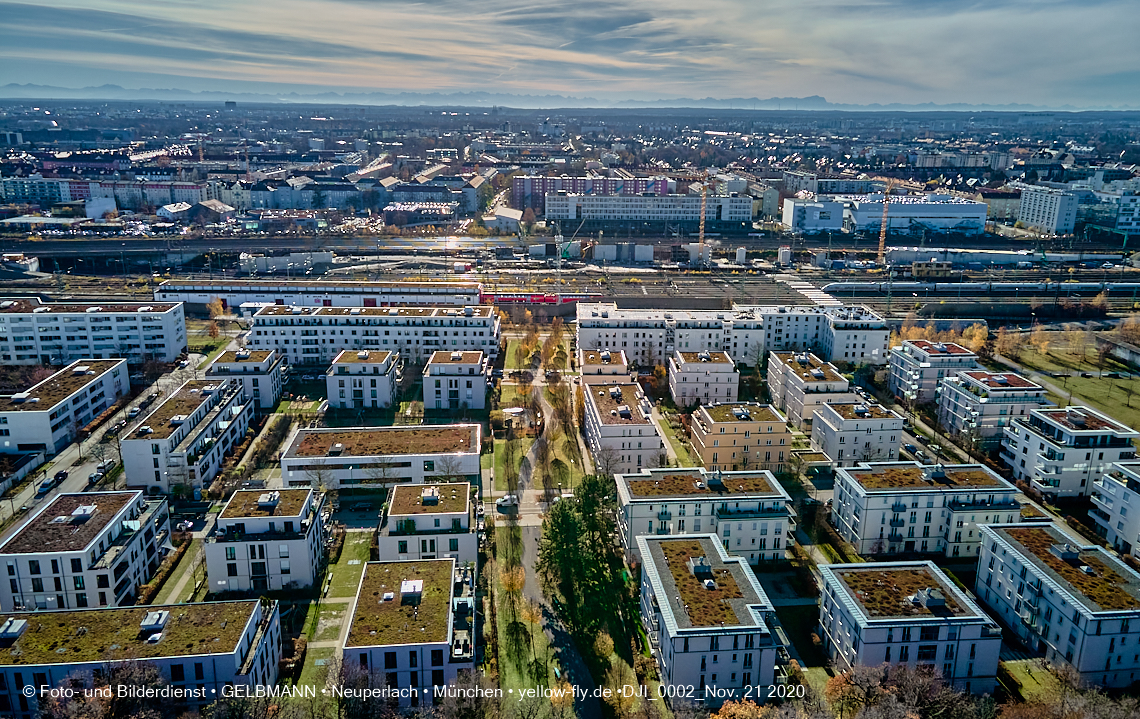 21.11.2020 - Hirschgarten mit Paketposthalle in München